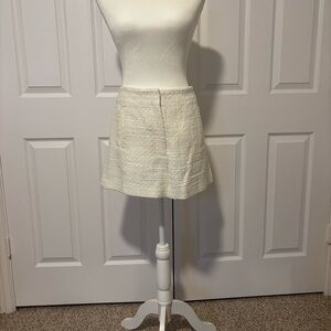 Veronica Beard Cream High Waist Shorts